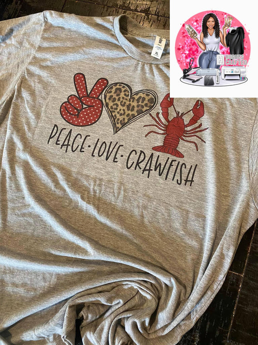 Peace.Love.Crawfish Tee