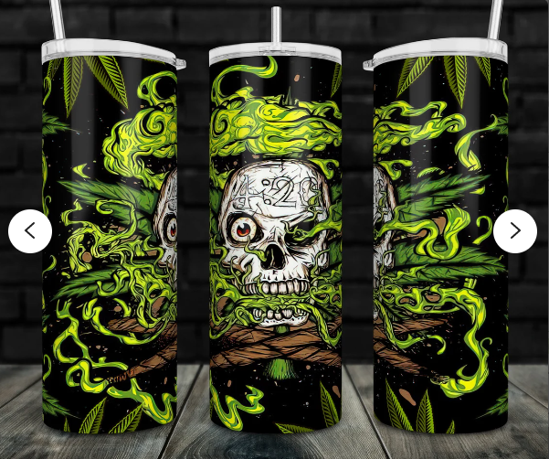 420 Skull Tumbler