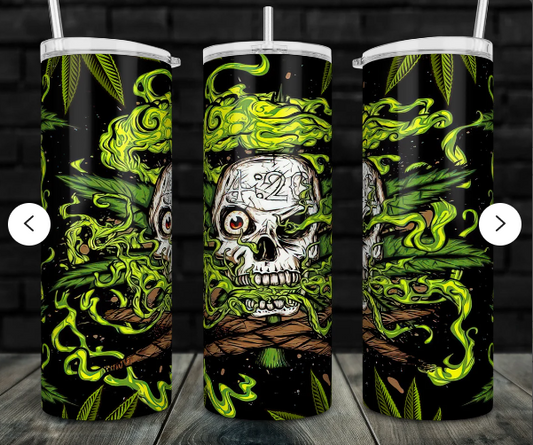 420 Skull Tumbler