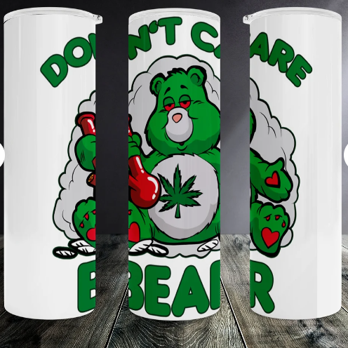 Don't Care Bear Tumbler