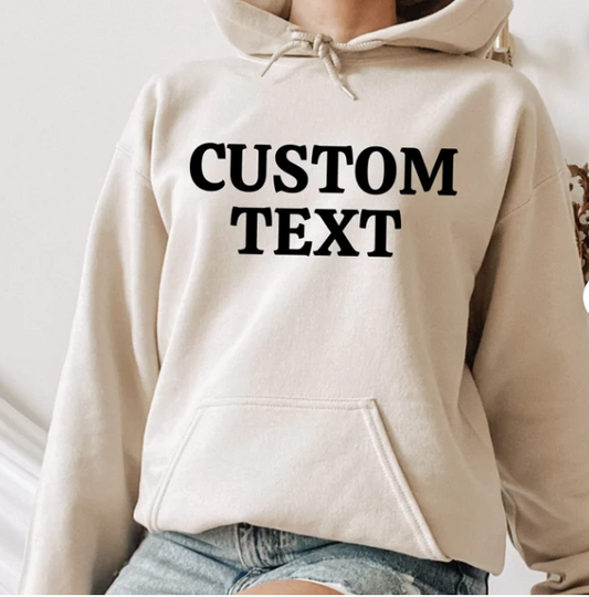 Custom White Hoodie