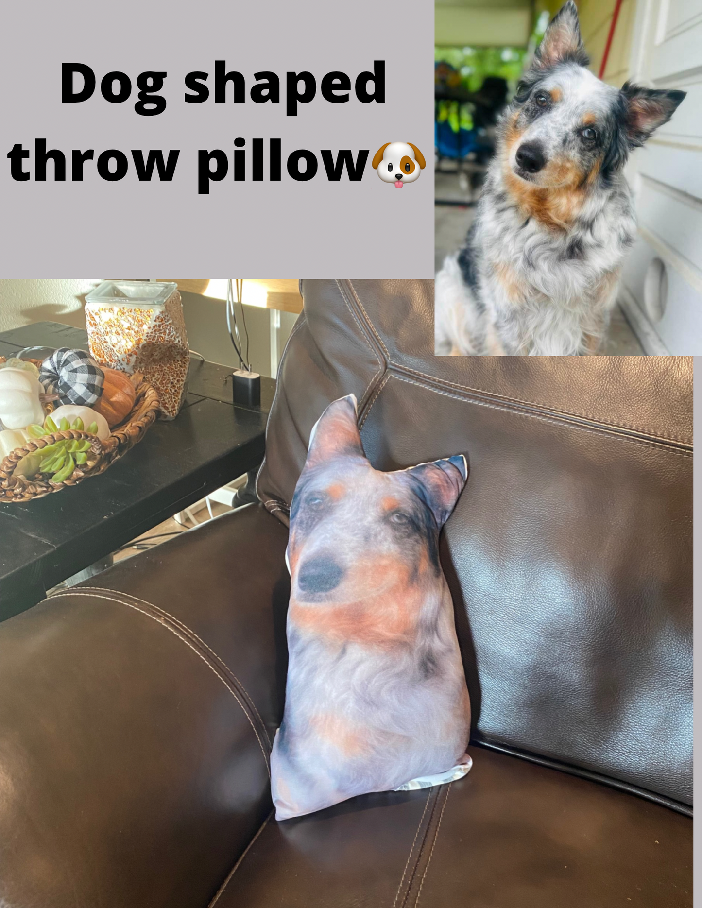 Dog Head Pillow