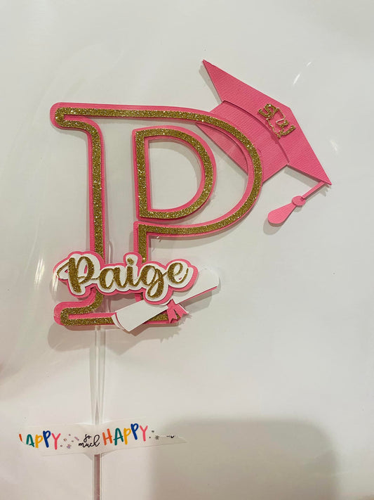 Graduation cake topper