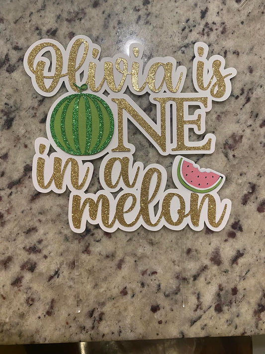 One in a Melon topper