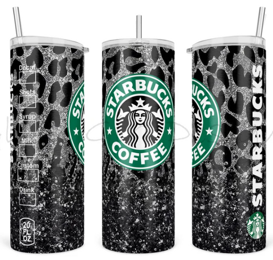 Starbucks Black Cheetah Tumbler