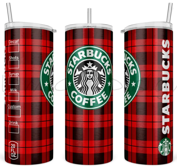 Starbucks Checkered Tumbler