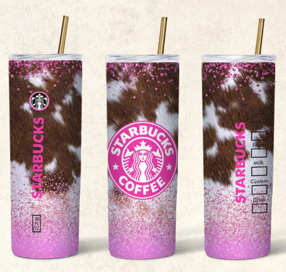 Starbucks Pink Cowhide Tumbler