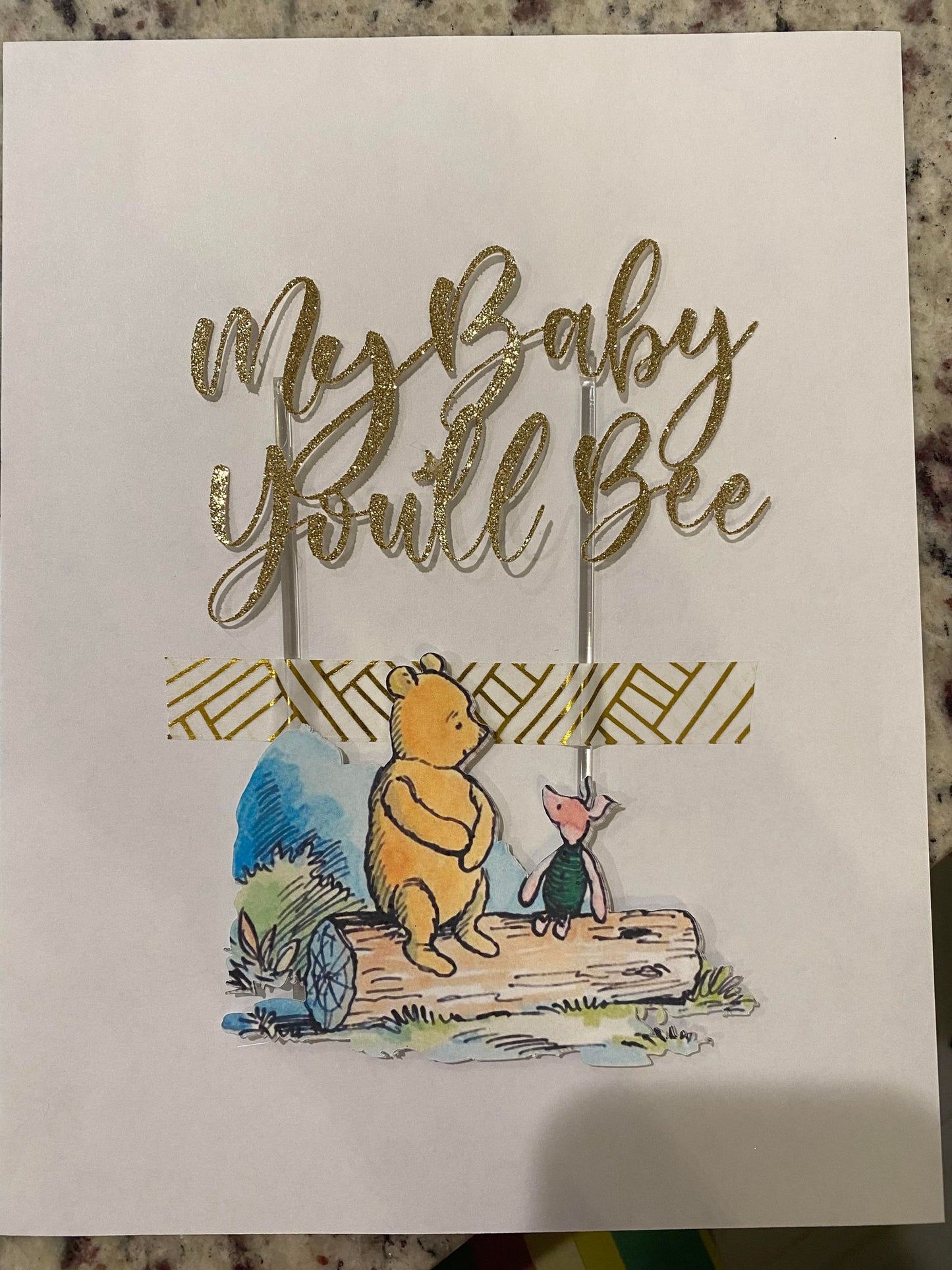 Winnie the Pooh Bear Cake Topper